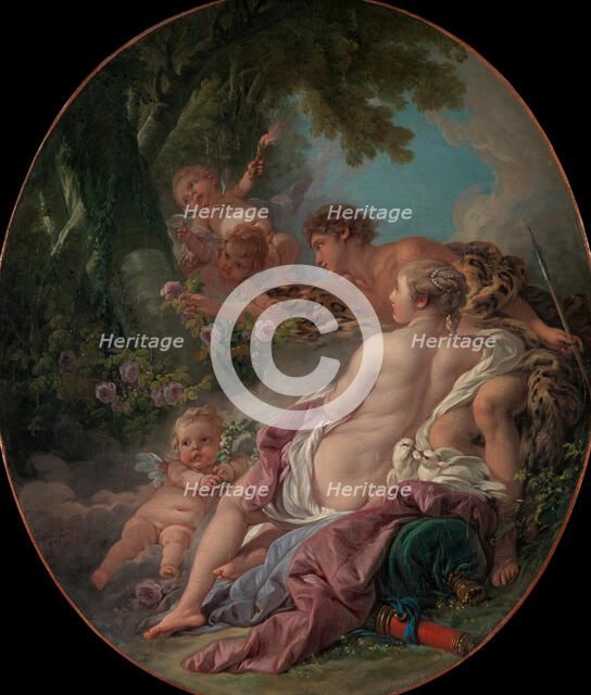 Angelica and Medoro, 1763. Creator: Francois Boucher.