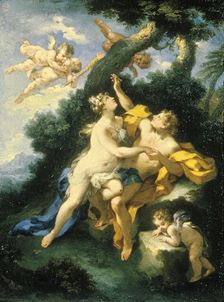 Angelica and Medoro, c1720-1750. Creator: Michele Rocca
