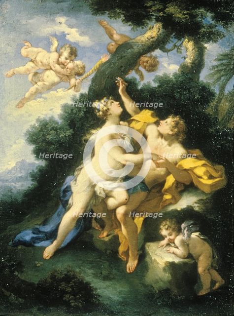 Angelica and Medoro, c1720-1750. Creator: Michele Rocca.