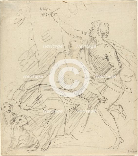 Angelica and Medoro. Creator: Giovanni Battista Cipriani.