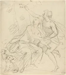 Angelica and Medoro. Creator: Giovanni Battista Cipriani