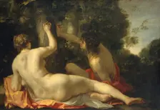 Angelica and Medoro, possibly early 1630s. Creator: Jacques Blanchard