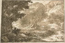 Angelica Resting Under a Tree, from Orlando Furioso, 1810/13. Creator: Felice Giani