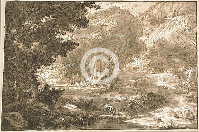 Angelica Resting Under a Tree, from Orlando Furioso, 1810/13. Creator: Felice Giani.