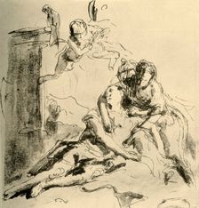 Angelica tends the Wounds of Medor c1757, (1928). Artist: Giovanni Battista Tiepolo