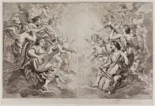 Angels Making Music, c. 1650. Creator: Cornelis Schut I