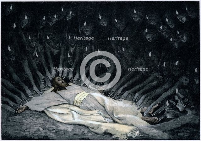 Angels ministering to Jesus after the Devil has left him, 1897. Artist: James Tissot