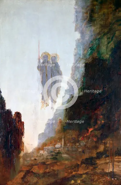 Angels of Sodom', c1846-1898. Artist: Gustave Moreau