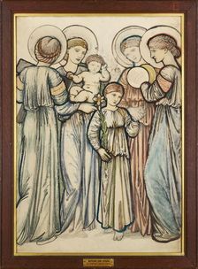 Angels and Children, 1865. Creator: Sir Edward Coley Burne-Jones