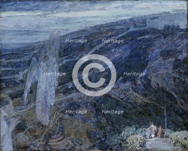 Angels Appearing before the Shepherds, ca. 1910. Creator: Henry Ossawa Tanner.