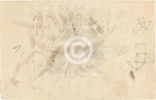 Angels Descending to the Daughters of Men, probably c. 1821. Creator: John Flaxman.