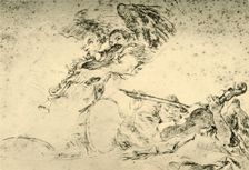 Angels playing Musical Instruments c1755, (1928). Artist: Giovanni Battista Tiepolo