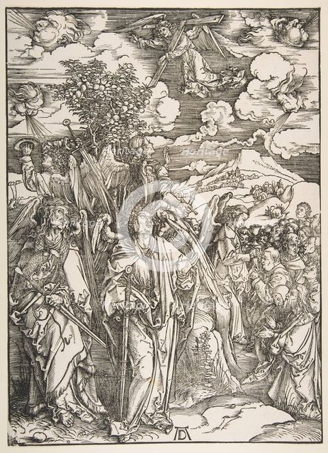 Angels Restraining the Four Winds.n.d. Creator: Albrecht Durer.