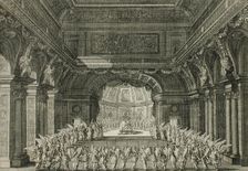 Angels Surrounding a Royal Personage in Bed, 18th century. Creator: Unknown