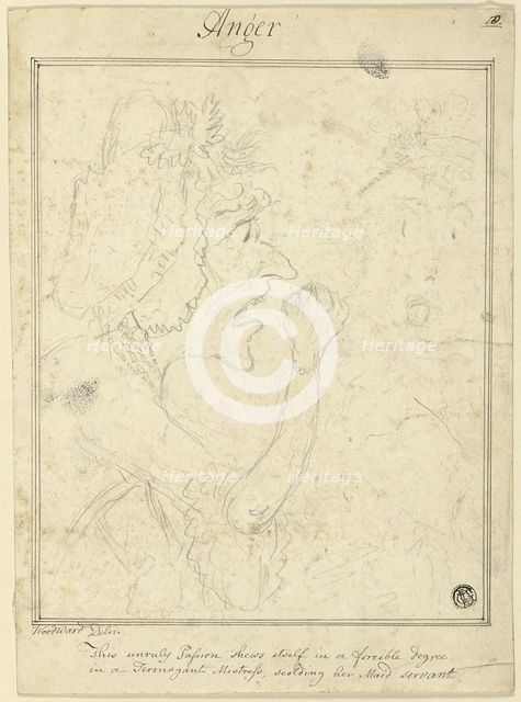 Anger, n.d. Creator: George Moutard Woodward.