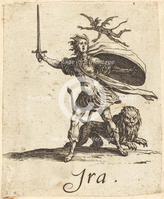 Anger, probably after 1621. Creator: Jacques Callot.
