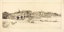 Angers - Panoramic View (Angers - Vue panoramique), 1912. Creator: Auguste Lepere