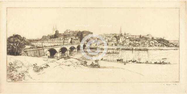 Angers - Panoramic View (Angers - Vue panoramique), 1912. Creator: Auguste Lepere.