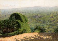 Angolo di giardino (Garden corner), 1912. Creator: Morbelli, Angelo (1853-1919)