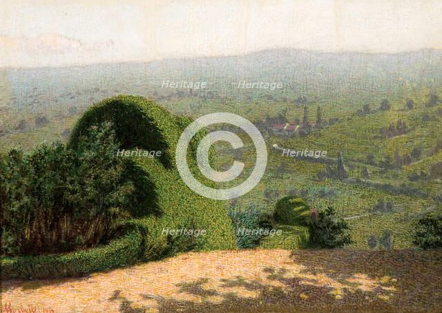 Angolo di giardino (Garden corner), 1912. Creator: Morbelli, Angelo (1853-1919).