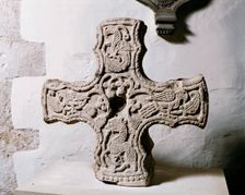 Anglo-Saxon Cross head, Church of St Michael, Cropthorne, Worcestershire, c2006. Artist: James O Davies