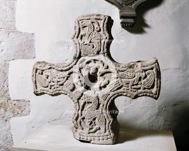 Anglo-Saxon Cross head, Church of St Michael, Cropthorne, Worcestershire, c2006. Artist: James O Davies.