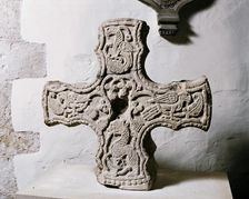 Anglo-Saxon Cross head, Church of St Michael, Cropthorne, Worcestershire, c2006. Artist: James O Davies