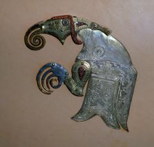 Anglo-Saxon bird ornament from the Sutton-Hoo ship burial