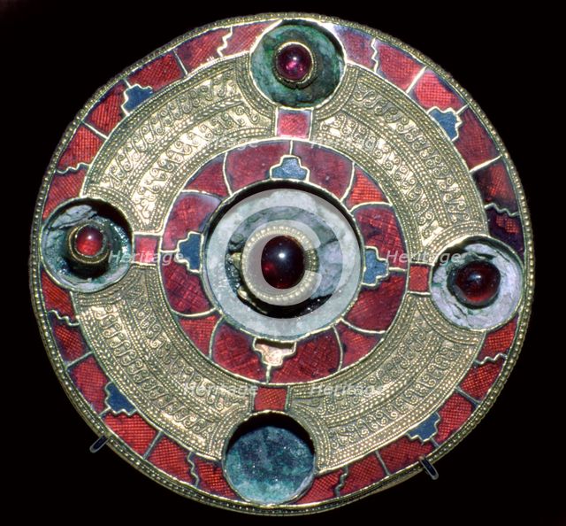 Anglo-Saxon brooch of the 'Kentish' type. Artist: Unknown