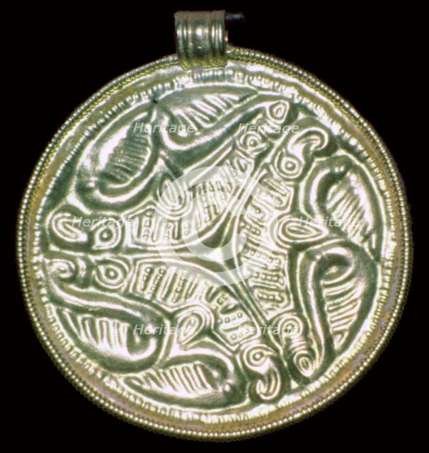 Anglo-Saxon Gold Pendant. Artist: Unknown