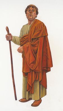 Anglo Saxon Monk at Tynemouth Priory, c8th century, (c1990-2010). Artist: Graham Sumner