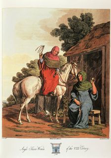 Anglo Saxon Women of the VIII Century 1814. Creator: Charles Hamilton-Smith