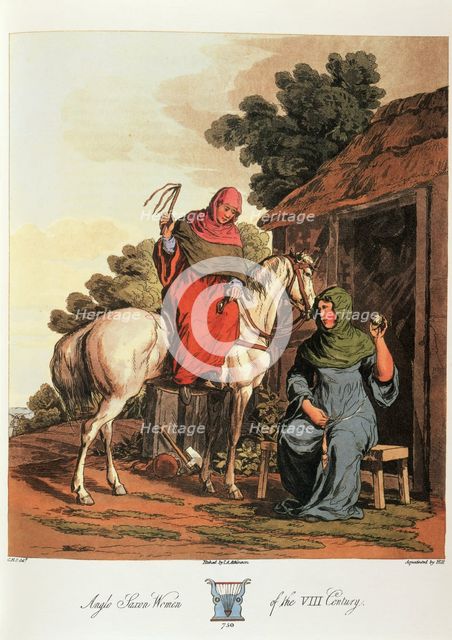 'Anglo Saxon Women of the VIII Century', 1814.  Creator: Charles Hamilton-Smith.