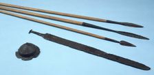 Anglo-Saxon weapons. Creator: Unknown