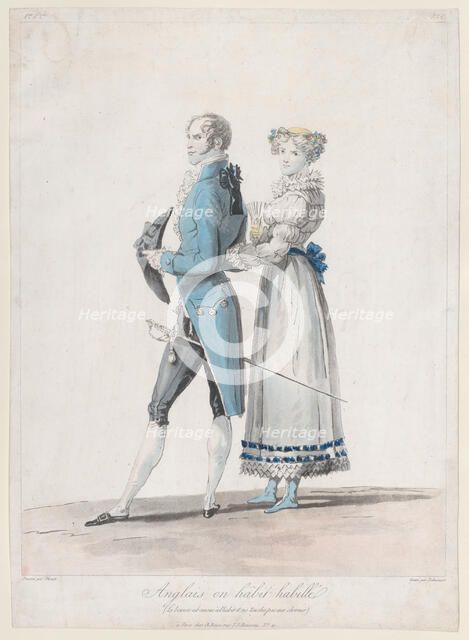 Anglais en Habit Habille; from Collections de Costumes dessinés, 1814-24., Creator: Philibert Louis Debucourt.