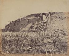 Angle of North Taku Fort at Which the French Entered, August 21, 1860, 1860. Creator: Felice Beato
