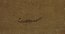 Angler on a Wintry Lake. (The oldest known depiction of a fishing reel), 1195. Creator: Ma Yuan (1160-1225)