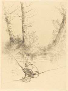Angler (Le pecheur a la ligne). Creator: Alphonse Legros