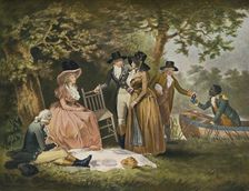 Anglers Repast, 1789, (1902). Artist: William Ward