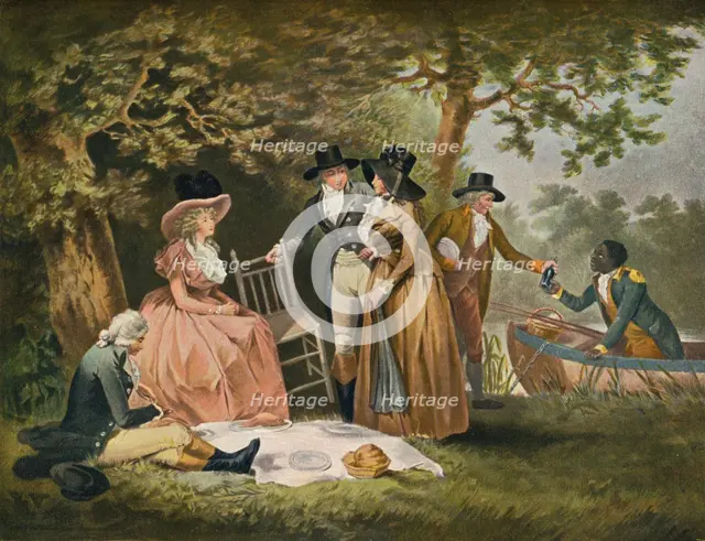 Anglers' Repast, 1789, (1902). Artist: William Ward