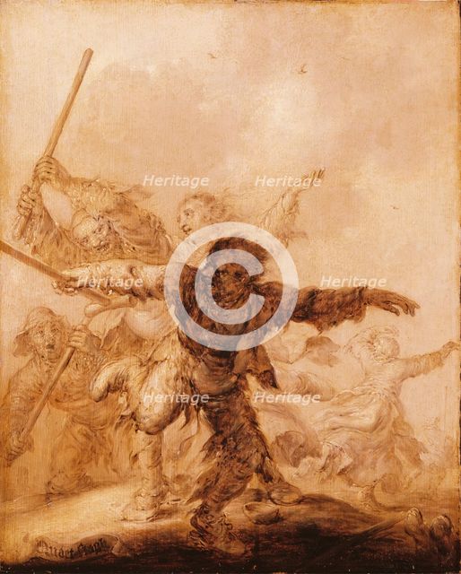 Angry Blows, between 1625 and 1640. Creator: Adriaen van de Venne.