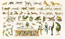 Animaux de la Perse Sassanide ... , 1880. Creators: Adalbert de Beaumont, Eugène-Victor Collinot