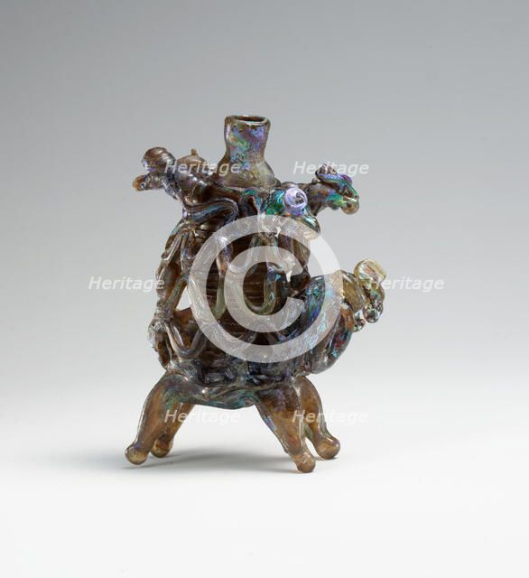 Animal Flask, probably Syria, late 7th-8th century. Creator: Unknown.