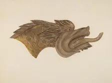 Animal Head, c. 1939. Creator: Gerard Barnett