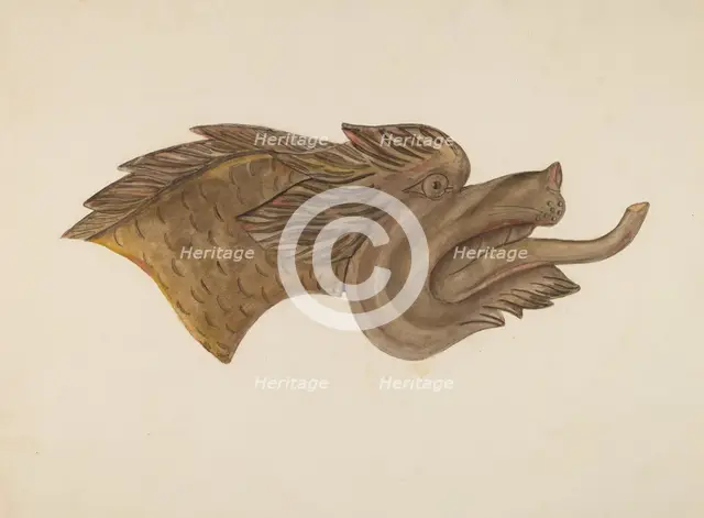 Animal Head, c. 1939. Creator: Gerard Barnett.