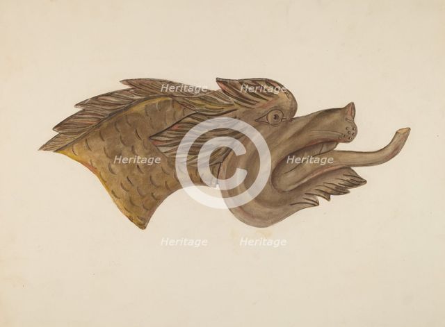 Animal Head, c. 1939. Creator: Gerard Barnett.