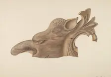 Animal Head, c. 1943. Creator: Clements Clayton
