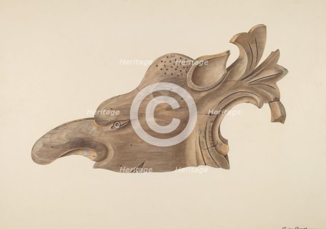 Animal Head, c. 1943. Creator: Clements Clayton.