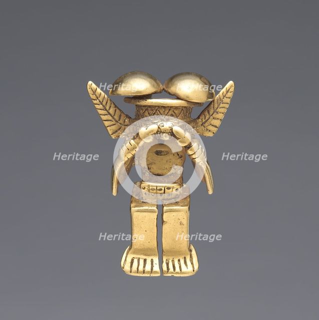 Animal-Headed Figure Pendant, 1-800. Creator: Unknown.