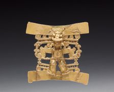 Animal-Headed Figure Pendant, c. 1000-1550. Creator: Unknown
